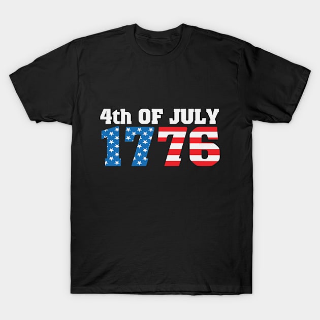 4th of July 1776 T-Shirt by GoshaDron